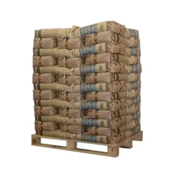 Badger Holzpellets ENplus A1 / DINplus – 975 kg Palette (65×15 kg), Heizwert ≥4,6 kWh/kg, Nadelholz, Belgien
