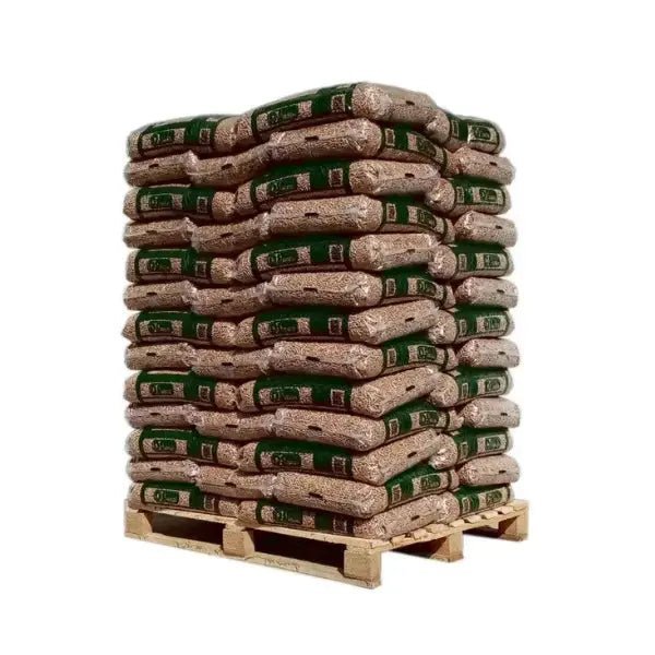 DS Energies Holzpellets ENplus A1 / DINplus – 975 kg Palette (65×15 kg), Heizwert >4,9 kWh/kg, Nadelholz