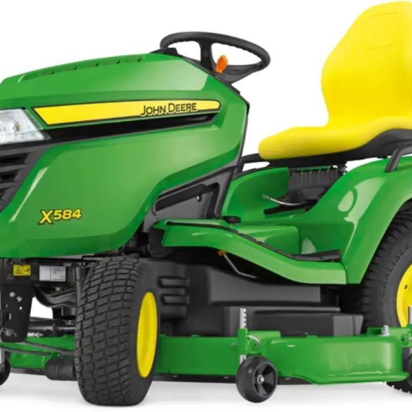 John Deere X584 Rasentraktor mit 137 cm Accel Deep Mähwerk, 22,1 PS Kawasaki Motor, Hydrostat