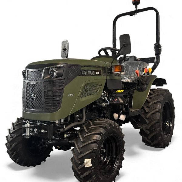 Startrac 22 Kleintraktor Nato-Grün mit Radialbereifung – 22 PS Kompakttraktor mit Allrad