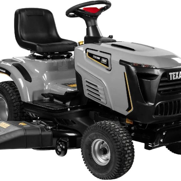 Texas TTS108H Premium Rasentraktor, 108 cm Schnittbreite, 14,7 PS V-Twin Motor, Hydrostat, Seitenauswurf & Mulchen