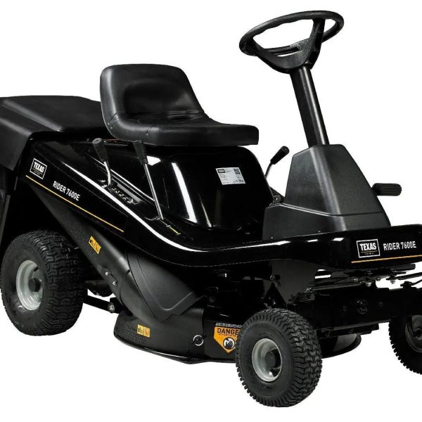 Texas Aufsitzmäher Rider 7600E 3in1, 76 cm Schnittbreite, 432 cm³ Motor, Schaltgetriebe, inkl. Mulchkit