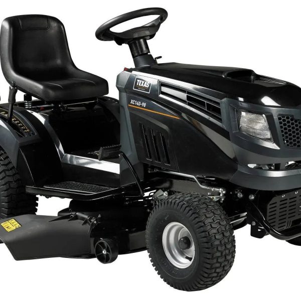 Texas XC140-98 Rasentraktor, 98 cm Schnittbreite, 12 PS Benzinmotor, Schaltgetriebe, Mulchkit inklusive
