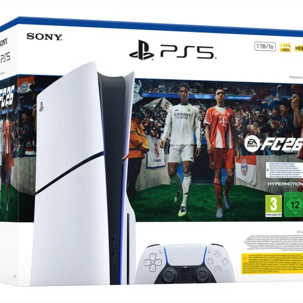 Sony PlayStation 5 PS5 Slim Disc Edition 1TB Konsole inkl. EA Sports FC 26 | 4K UHD | Blu-ray | Wi-Fi 6
