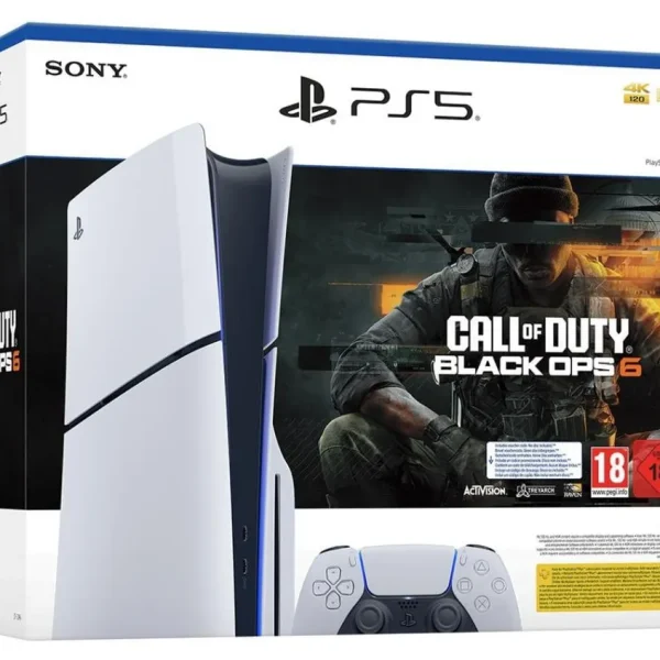 Sony PlayStation 5 PS5 Slim Disc Edition 1TB Bundle inkl. Call of Duty Black Ops 6 | 4K | Blu-ray | Weiß