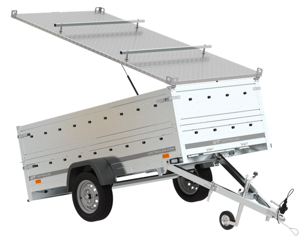 Anhänger GARDEN TRAILER 264 KIPP mit Bordwandaufsatz und Aludeckel-Neu