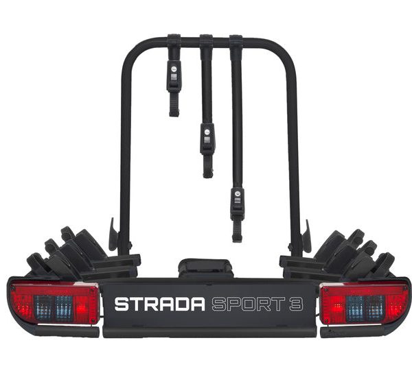 Atera Strada Sport M3 – Anhängerkupplungs-Fahrradträger für 3 Fahrräder (schwarz)-Neu