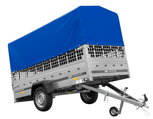Einachsanhänger GARDEN TRAILER 264 KIPP mit Laubgitteraufsatz, Hochplane, Hochspriegel und Stützrad-Neu