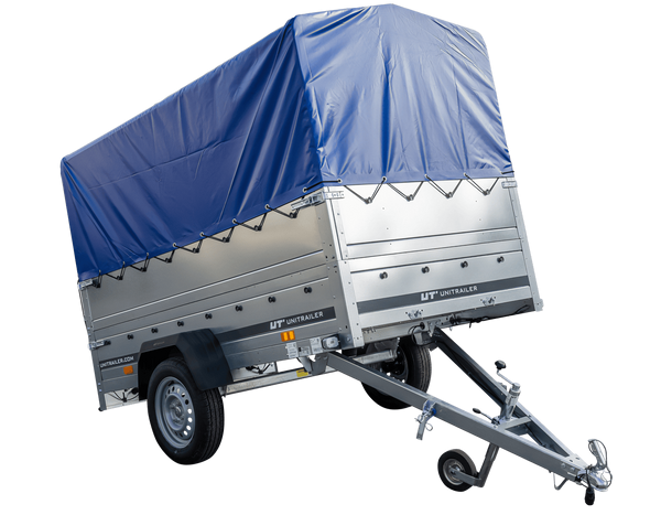Führerschein B Anhänger GARDEN TRAILER 230 KIPP mit Stützrad, zusätzlichen Bordwänden, Hochplane und Hochspriegel H800-Neu